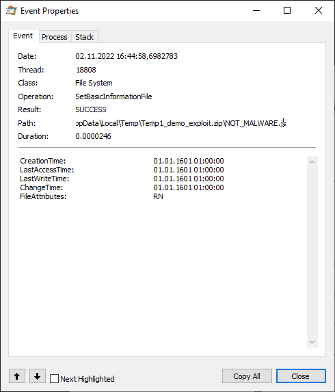 Exploring ZIP Mark-of-the-Web Bypass Vulnerability (CVE-2022-41049)